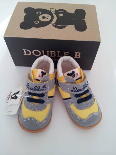 ミキハウス miki house DOUBLE B シューズ 靴 グレー ♪新品♪タグ付き♪13㎝♪