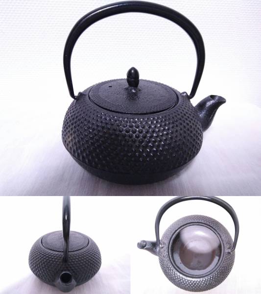 □未使用品 南部鉄器 盛岡 南部鉄瓶 照光堂 照亦製作所 急須 茶こし付 
