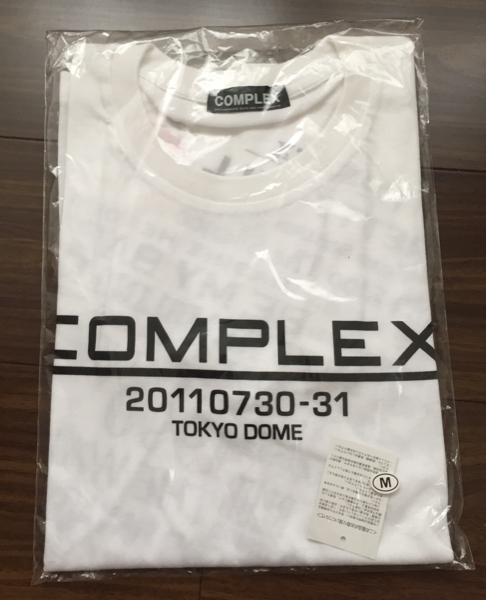 【貴重】COMPLEX 日本一心 Tシャツ ホワイト　レア COMPLEX コンプレックス ロゴTシャツホワイト Mサイズ 吉川晃司 布袋