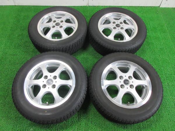 BC931【送料無料】175/65R14 超溝高 ブリヂストン スタッドレス ICEPARTNER 15年製 アルミ付 4本 激安 パッソ bB ノート フィット コルト等