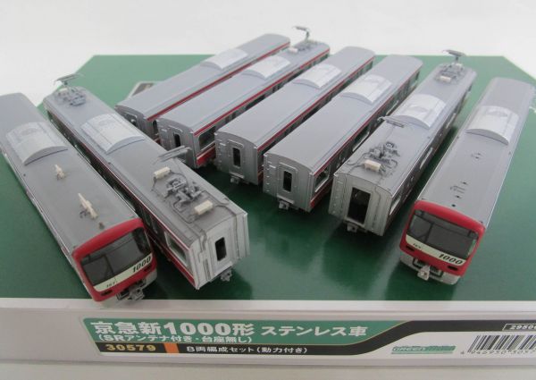 30579京急新1000形ステンレス車SRアンテナ付き、台座8両セット グリーンマックス 京急新1000形ステンレス車 SRアンテナ 0 京急