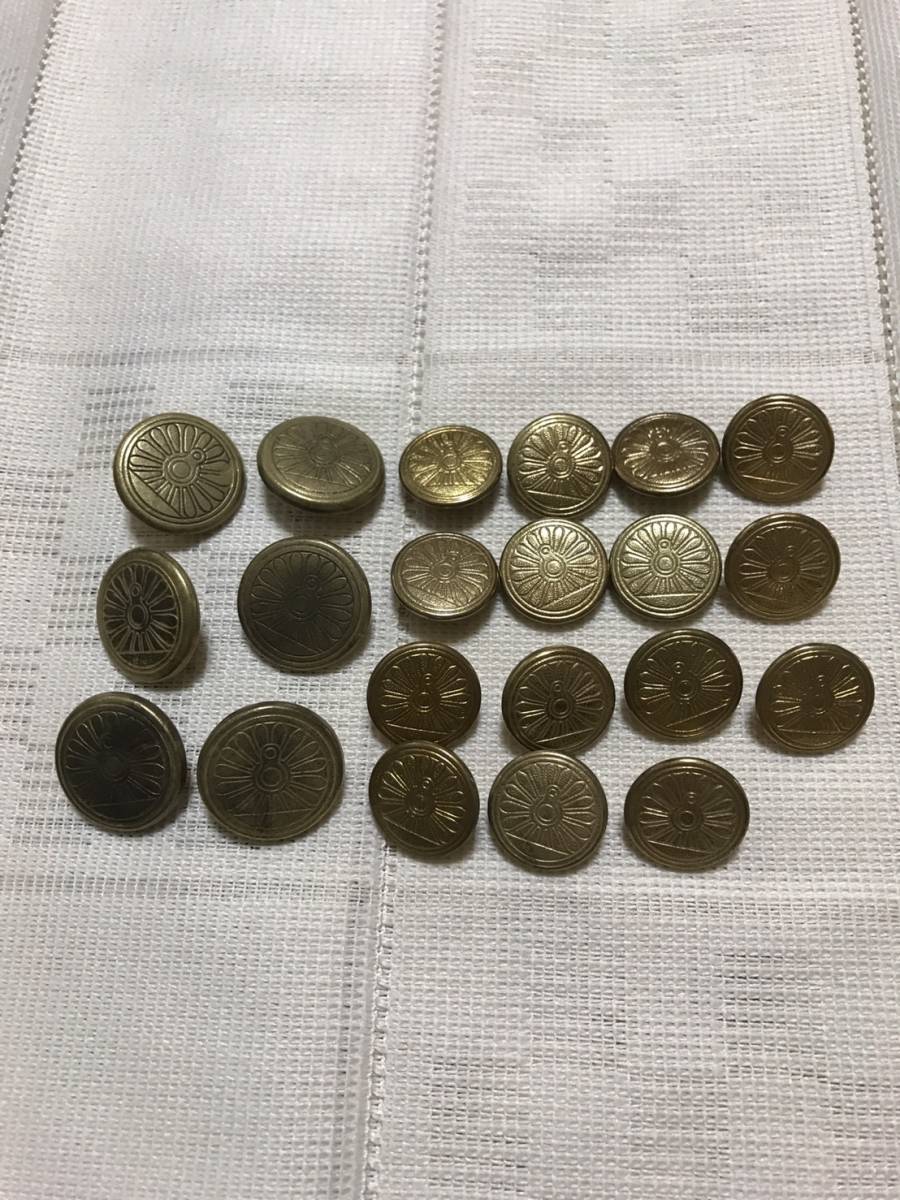 国鉄制服ボタン21個_1