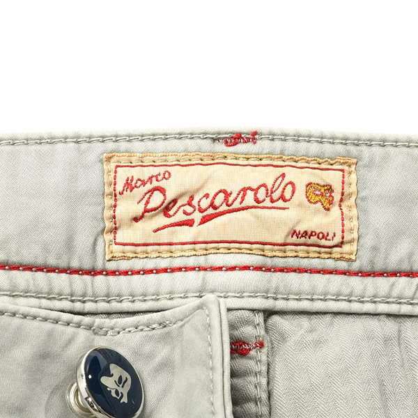 新品 2.7万 訳有 marcopescarolo コットンパンツ 5ポケット ストレッチ シルク【31】マルコペスカローロ270360