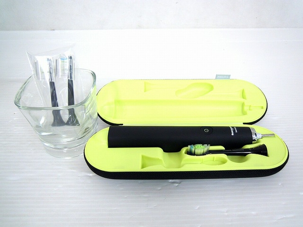 美品 PHILIPS DiamondClean ソニックケア HX9350 音波式電動歯ブラシ ブラック O2609203