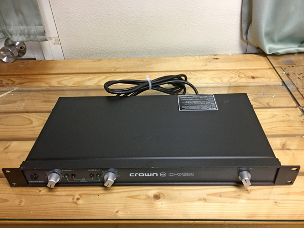 N*様 Crown D-75A パワーアンプ CROWN クラウン D75A/D-75A パワーアンプ！ crown D−75A ステレオ