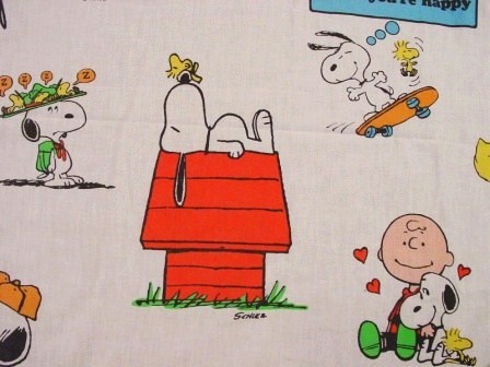 スヌーピー ビンテージ - フィット Flat Snoopy ヴィンテージ Sheet