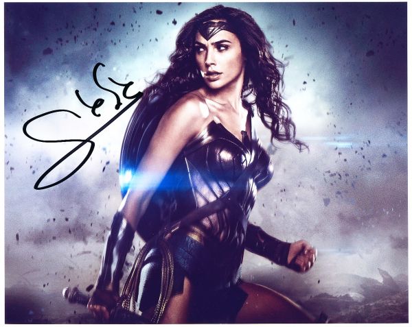ガル・ガドット ワンダーウーマン 直筆サイン写真 証明書◇9356