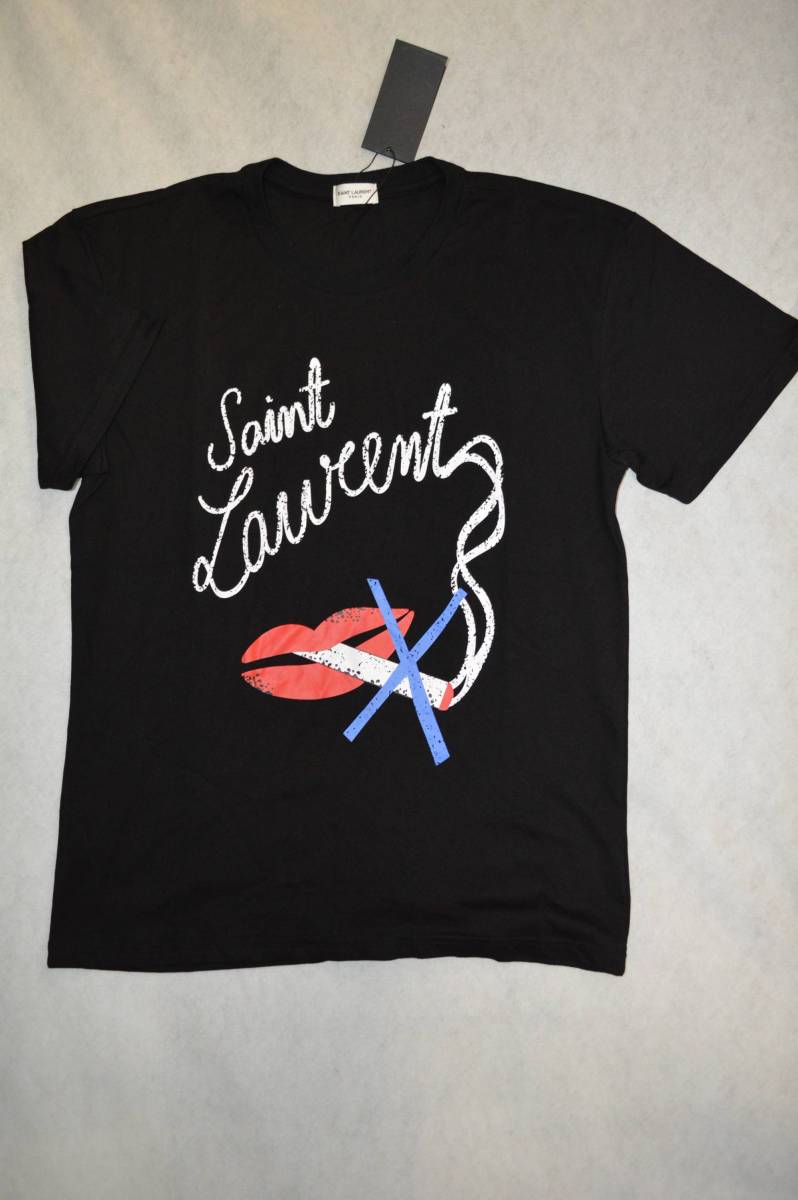SAINT LAURENT サンローラン Tシャツ 未使用 BLK