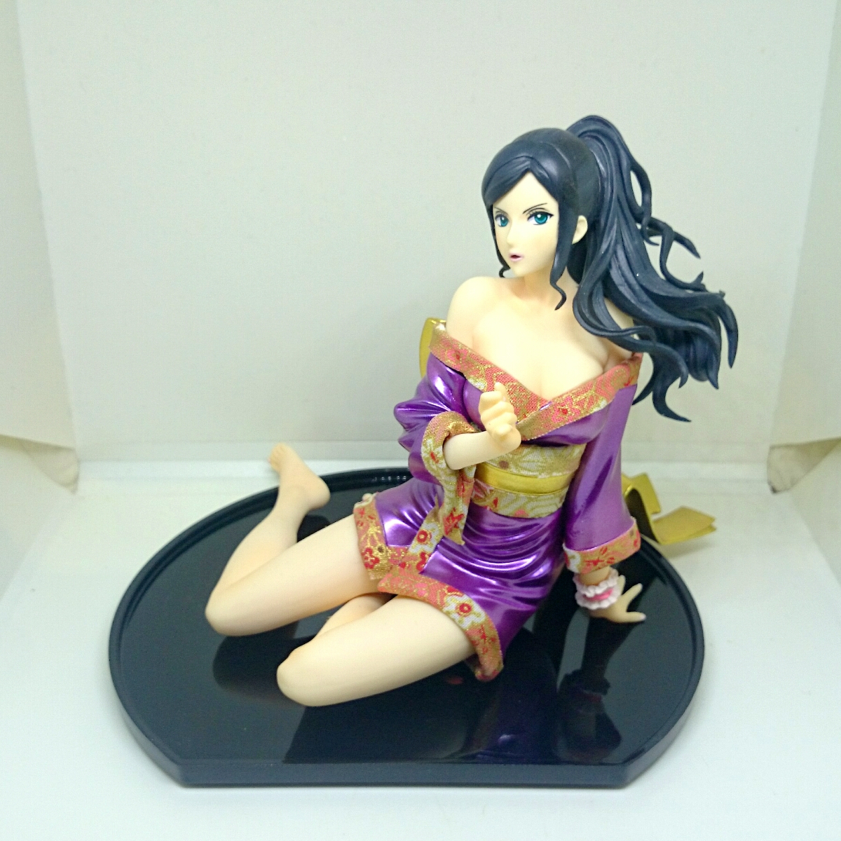 ワンピース フィギュア ニコ ロビン glitter&glamours メタリック 部分改造 和服 浴衣 リペイント 改造