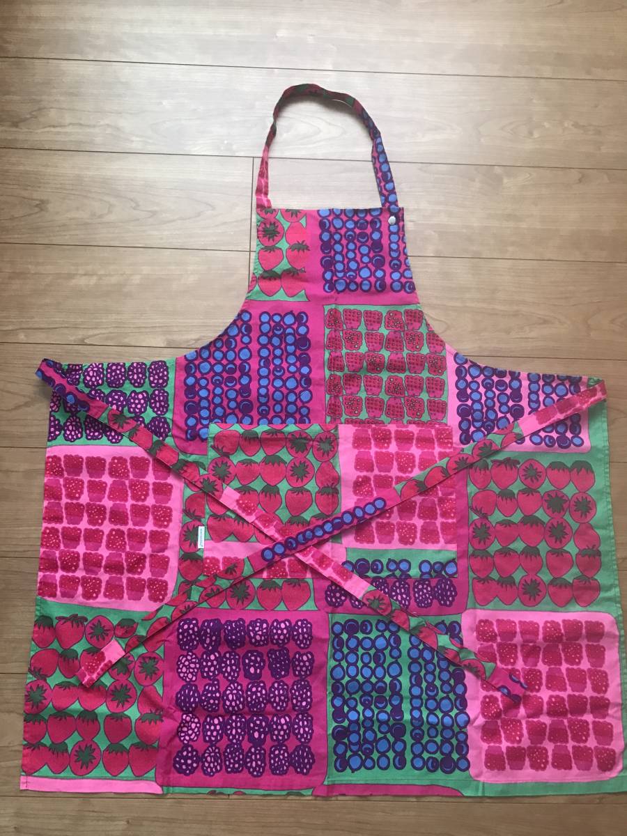 マリメッコ　エプロン　レア　マンシッカヴォレット エプロン マリメッコ レア 廃盤 marimekko - 新品 マリメッコ⁄ parhaat