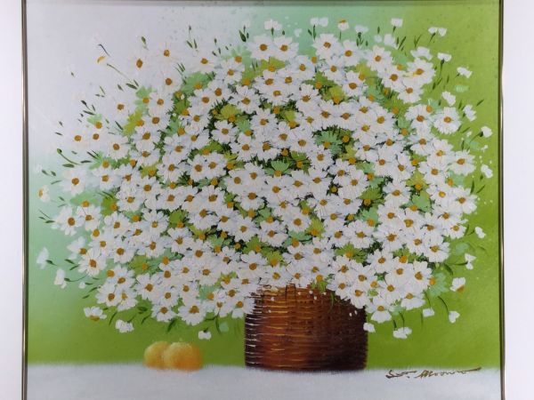 油彩 李文魯 リームンロー 三浦昇 マーガレット 10号 額付絵画 逸品 静物画 売買されたオークション情報 Yahooの商品情報をアーカイブ公開 オークファン Aucfan Com