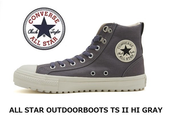 CV ALL STAR 1CK491 OUTDOORBOOTS TS II HI GY 24.0cm ★オールスター グレー 24.0cm USA5