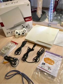 中古美品 PS3 160GB CECH 3000A クラシックホワイト 初期化済み