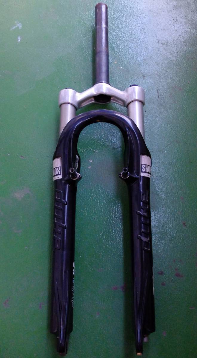 ジャンク! 部品取りorOHベースに! 格安スタート! ROCK SHOX duke XC 当時定価70000円! エアサス! 取説付! 2002年モデルのMTBより