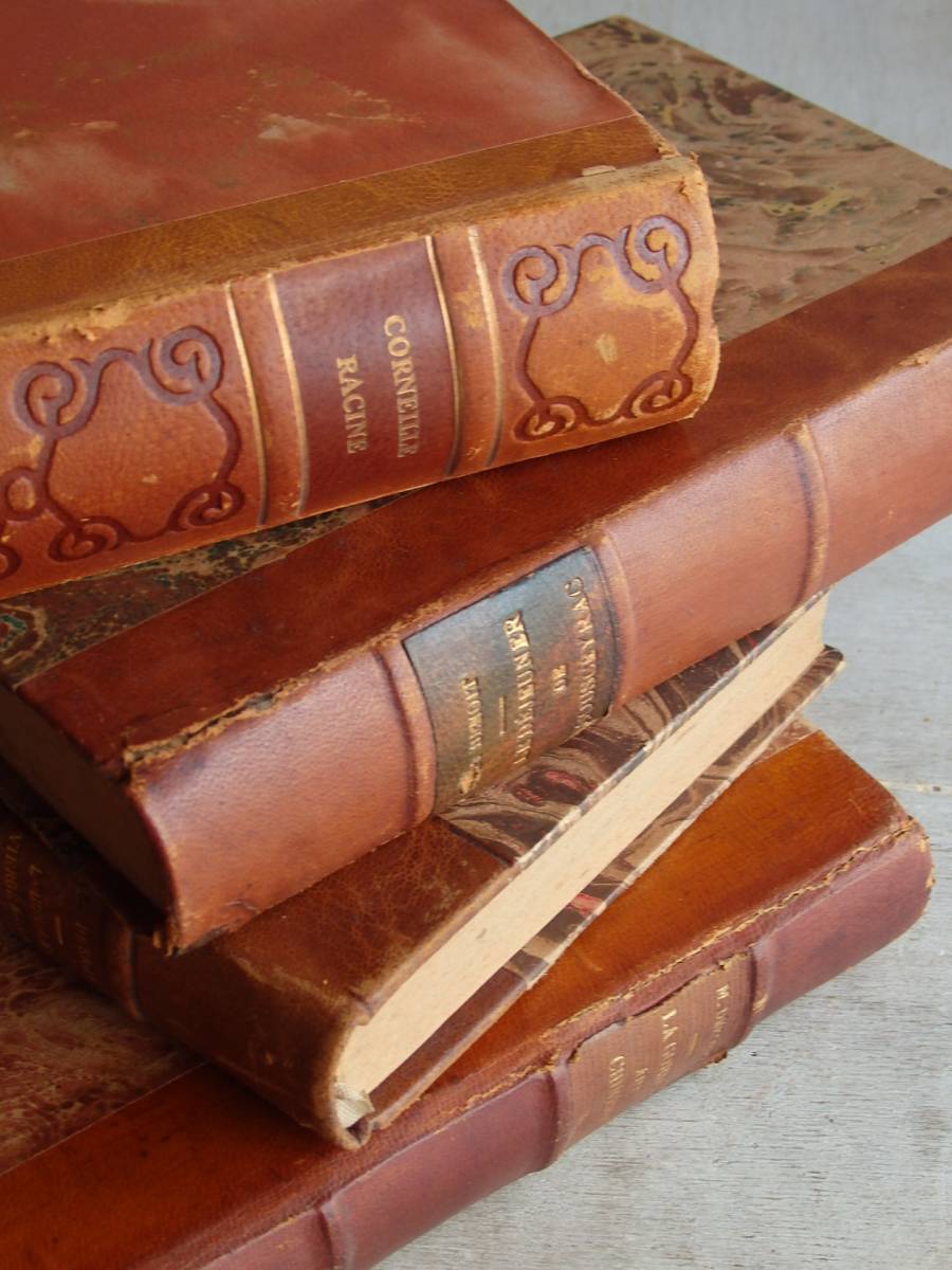 フランス洋書 古書 アンティーク 4冊セット 1800年ごろ 【公式通販】