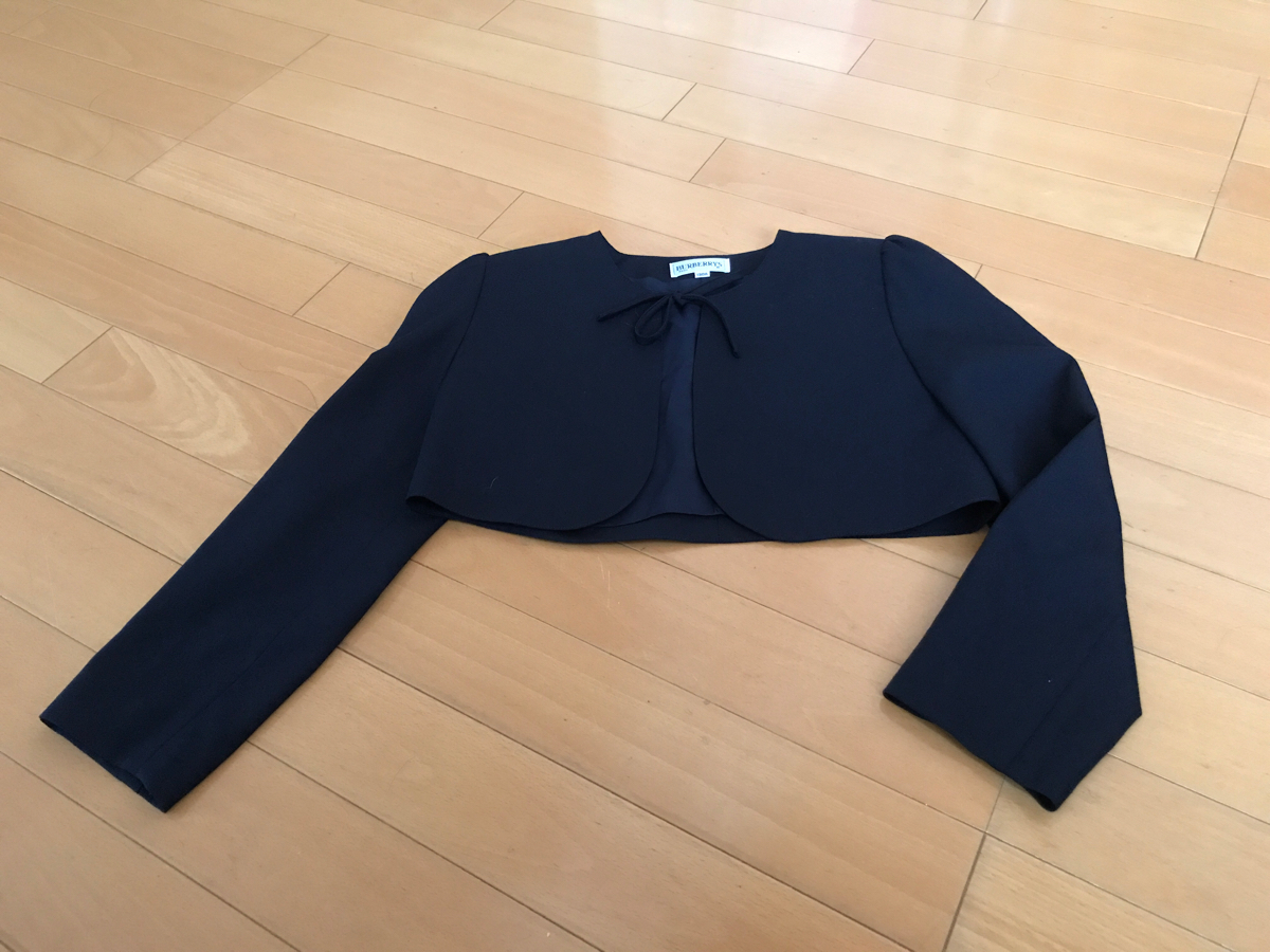 バーバリー フォーマル ワンピース＋ボレロ 130 入学式 美品 