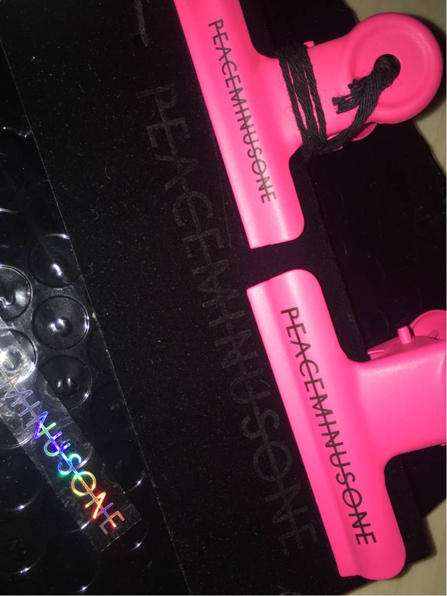 新品 peaceminusone BULLDOG CLIP #7 ブルドッグ クリップ clip pink G