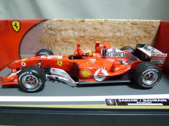 フェラーリ F2004 シューマッハ マテル 1⁄18 ウェザリング マルボロ 1