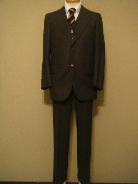 J.PRESS!!美品フラノウール3ピーススーツ濃茶!!