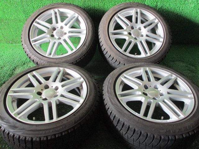 冬用/美品♪ATS 5H/112 バリ溝 ブリヂストン REVO.GZ 235/45R17 ベンツCクラス Eクラス VW パサート イオス アウディ A6 Q3 他も 売切り♪