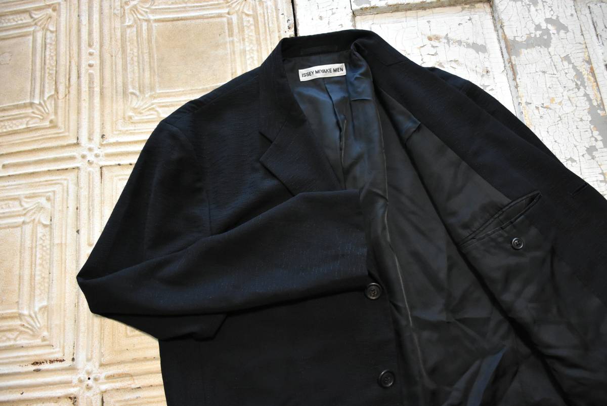 極希少 1995AW イッセイミヤケ ウール ジョーゼット マオカラー