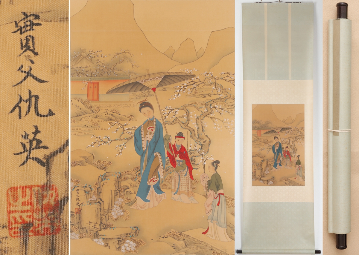 中国美術 | 仇英 中国画 集古作网 国画作品高清大图下载- chinese