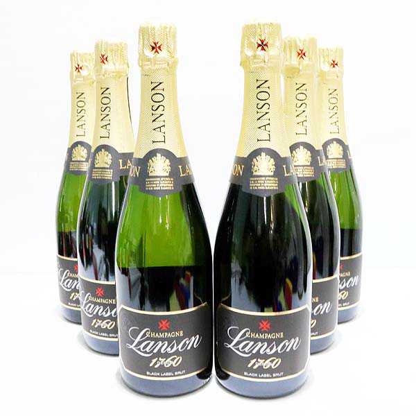 ☆6本セット/Lanson(ランソン) ブラックラベル ブリュット O7J0508
