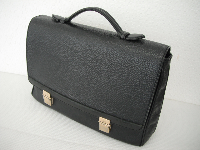 dunhill ダンヒル PVC×レザー 総柄 ビジネスバッグ ブリーフケース