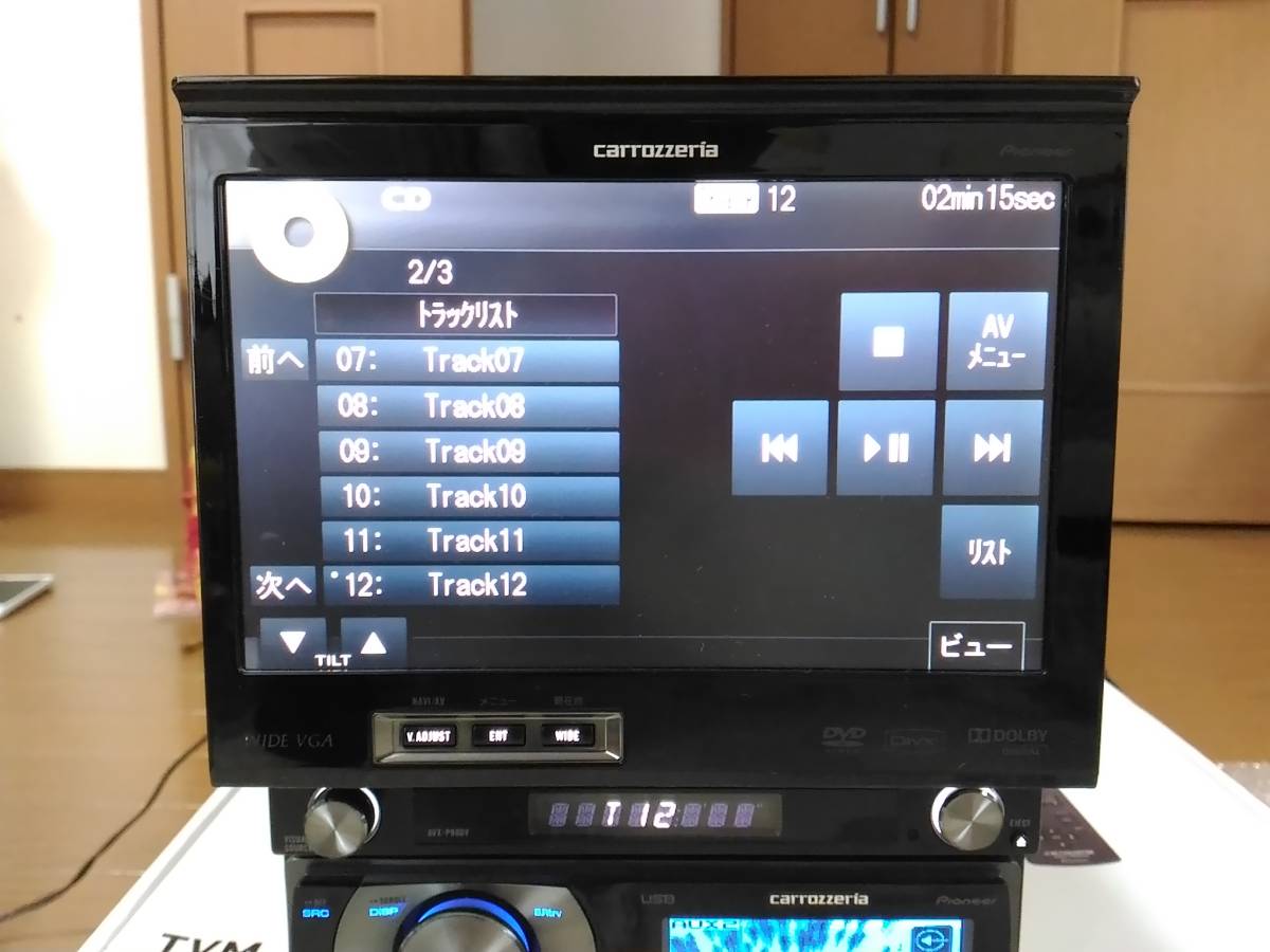 carrozzeria カロッツェリア AVX-P90DV 7インチ インダッシュ DVD 