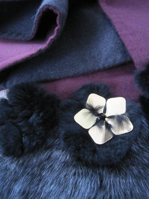 クローゼット整理！FENDI cashmere・orylag・mink ロングストール 試着のみ　難