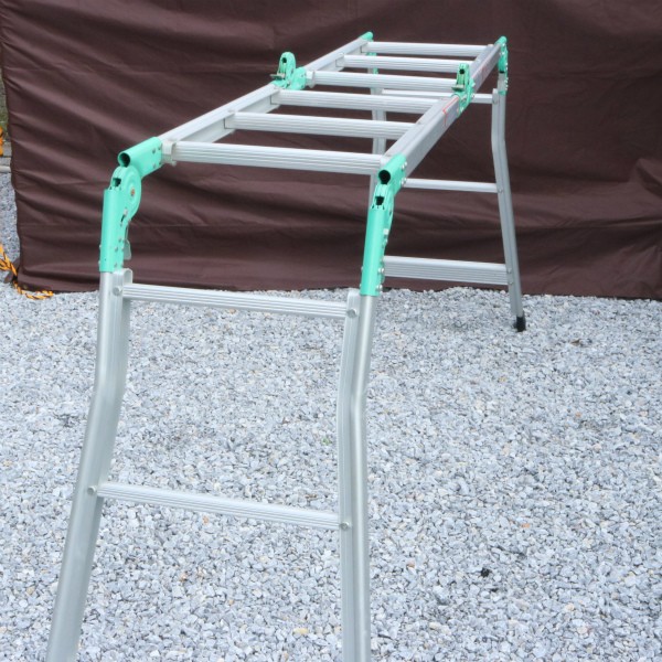 中古☆日本アルミ 脚立 梯子 足場台 二連脚立 マルチステップ MS-38 