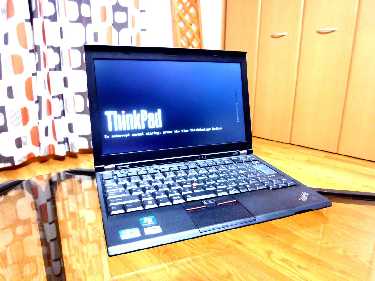 【2コア/4スレッド】 Lenovo X220 第2世代CPU:Core i5 2520M 最大:3.2GHz メモリ:4GBに増設 大容量バッテリ 無線LAN搭載 / HDD欠品 #025