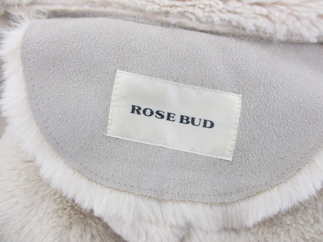 ローズバッド ROSE BUD フェイクムートン ファー コート ジャケット 