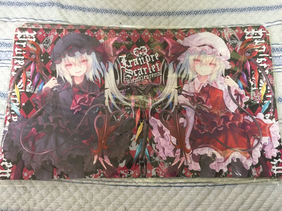 【東方紅楼夢13】 アレマテオレマ 「プレイマット Wフランドール」　数量2 東方Project 例大祭　コミケ　黒レミフラ　c92　フランドール