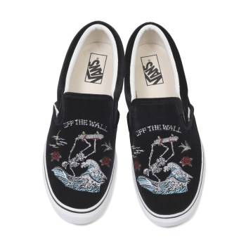 27.5cm VANS SLIP-ON “SOUVENIR” スカジャン US9.5 ヴァンズ バンズ 