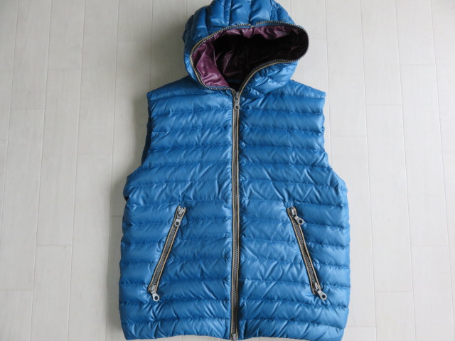 MARKSTORE　マークストアー　ダウンベスト　Lサイズ　ブルー系　フルジッパー