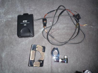 JRC 日本無線 バイク用ETC 一体型 JRM-12 ステー付 中古品