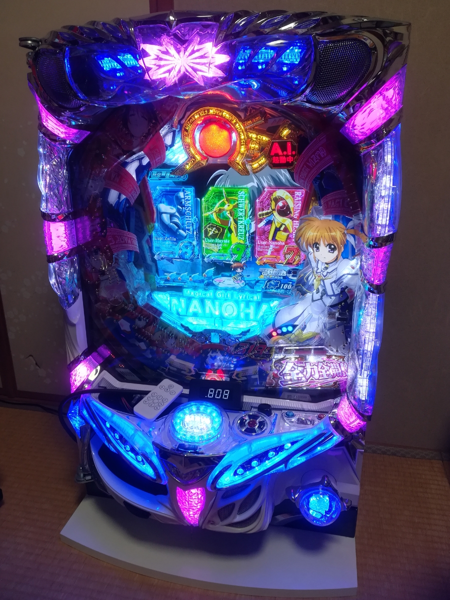 パチンコ実機 CRリリカルなのは ワイヤレスコントローラー付 CR魔法