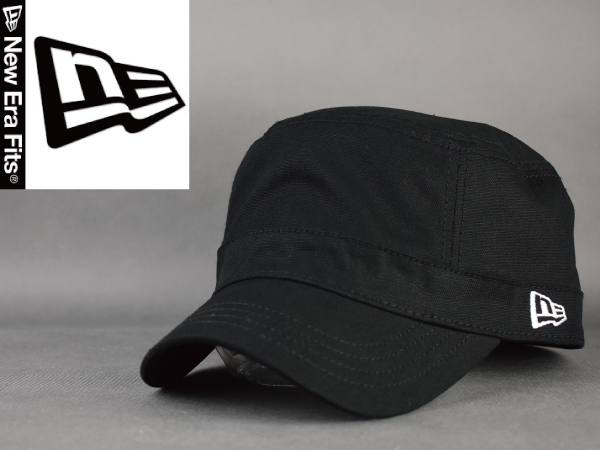 定番モデル【ニューエラ NEWERA】C520 ワークキャップ 帽子 黒 ロゴ白 未使用 8サイズ（63.5ｃｍ) 希少なビッグサイズ オススメ♪