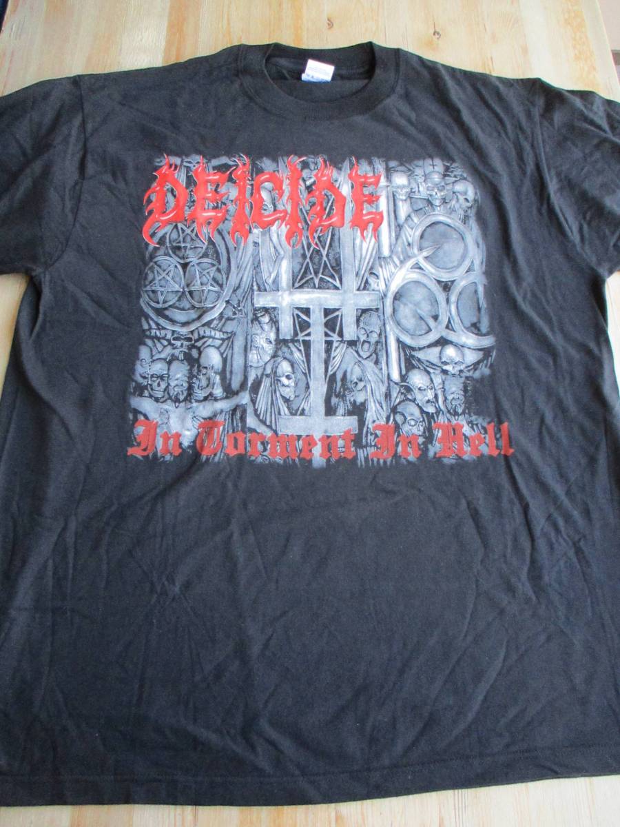 Deicide - In Torment | Hell Vintage T-Shirt T-shirt Band in 90s Metal Head Imp. L,