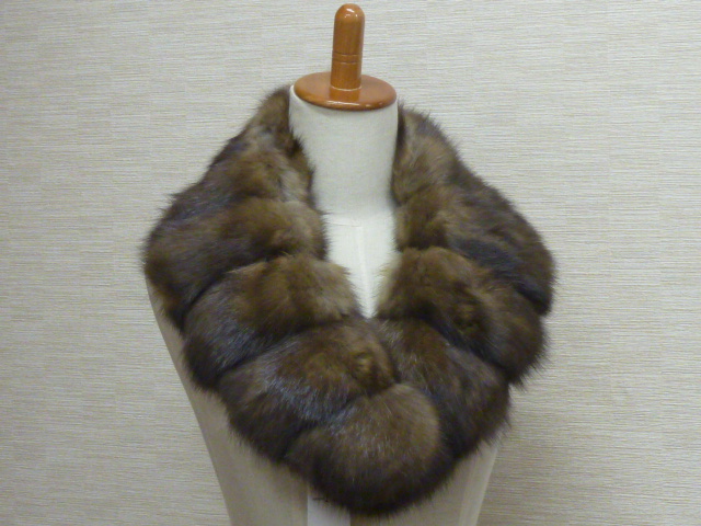 新品 romantic Fur 高級 セーブル マフラー ロシアン セーブル ファー