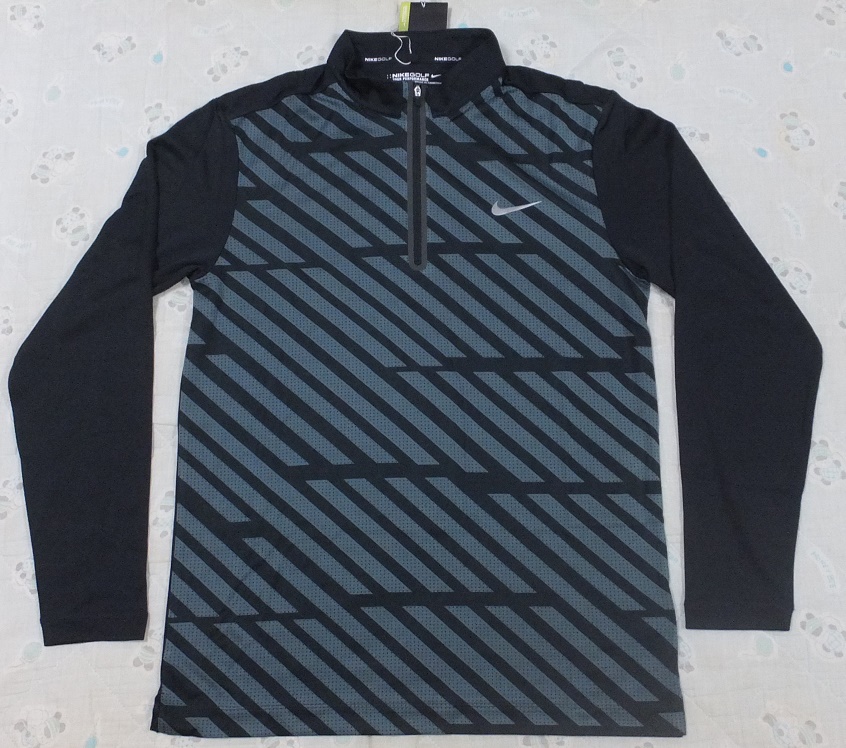NIKE ナイキゴルフ L DRY-FIT STAY COOL ドライ 長袖 ハーフジップ ★ 未使用 新品 美品 ハイネック クールネック m ll