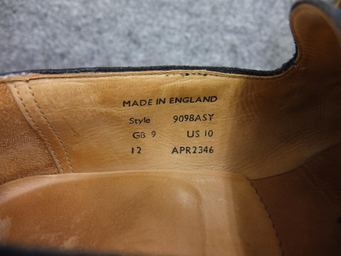 英国製 Mark McNairy マークマクナイリー スエード タッセルローファー 紺 GB9 US10