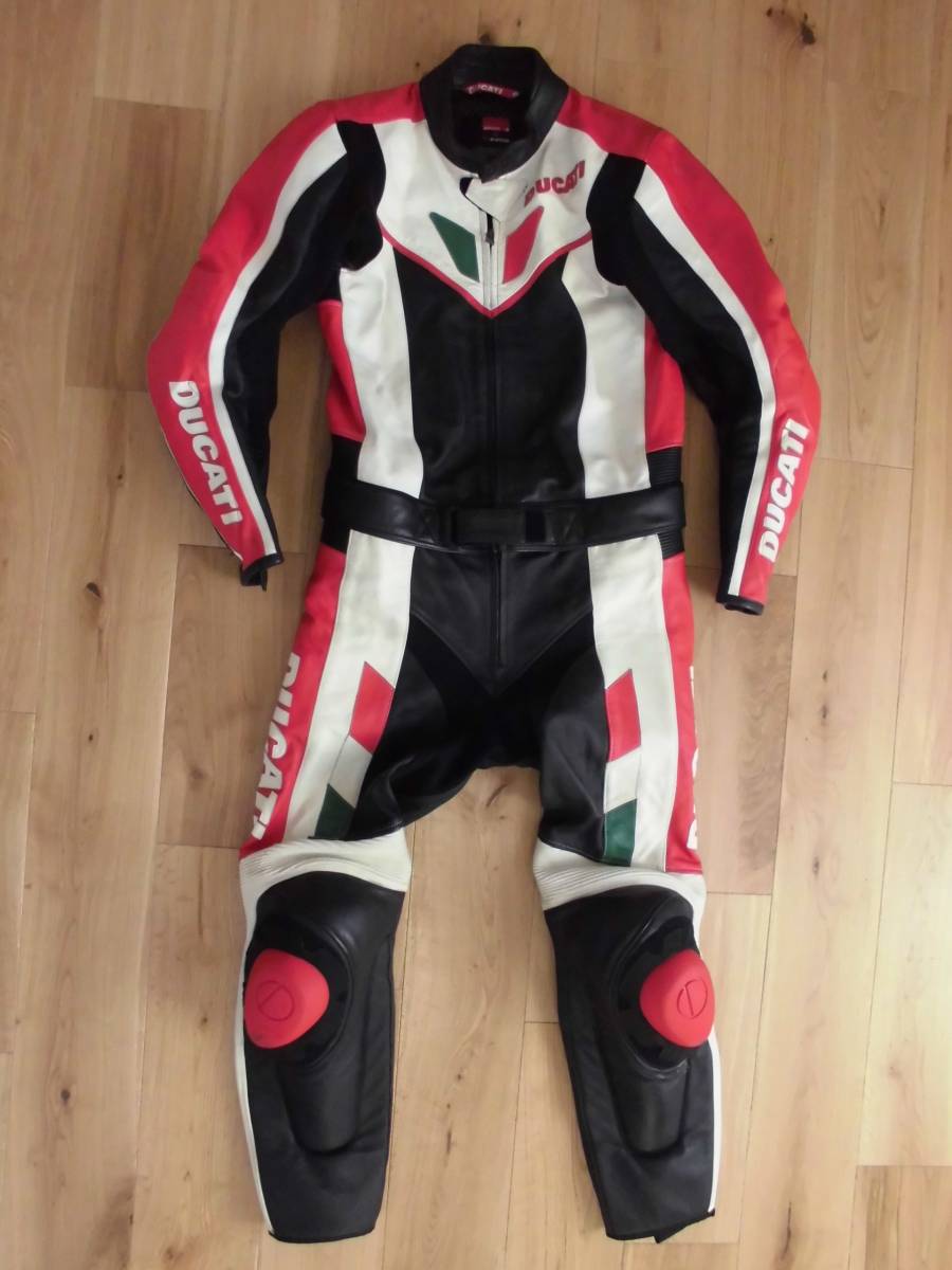 ドゥカティ DUCATI ダイネーゼ DAINESE 本革レザー レーシングスーツ つなぎ セパレート 50 ジャケット ライディングパンツ