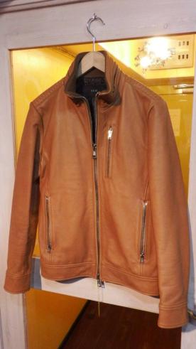 AKM ONLINE STORE 定価135000円程 15AW AKM ORIGINAL NATURAL SHRINK MAT OIL COW LEATHER レザージャケット メンズ ブラウン B077-COW016 FK | 公式オンラインショップ