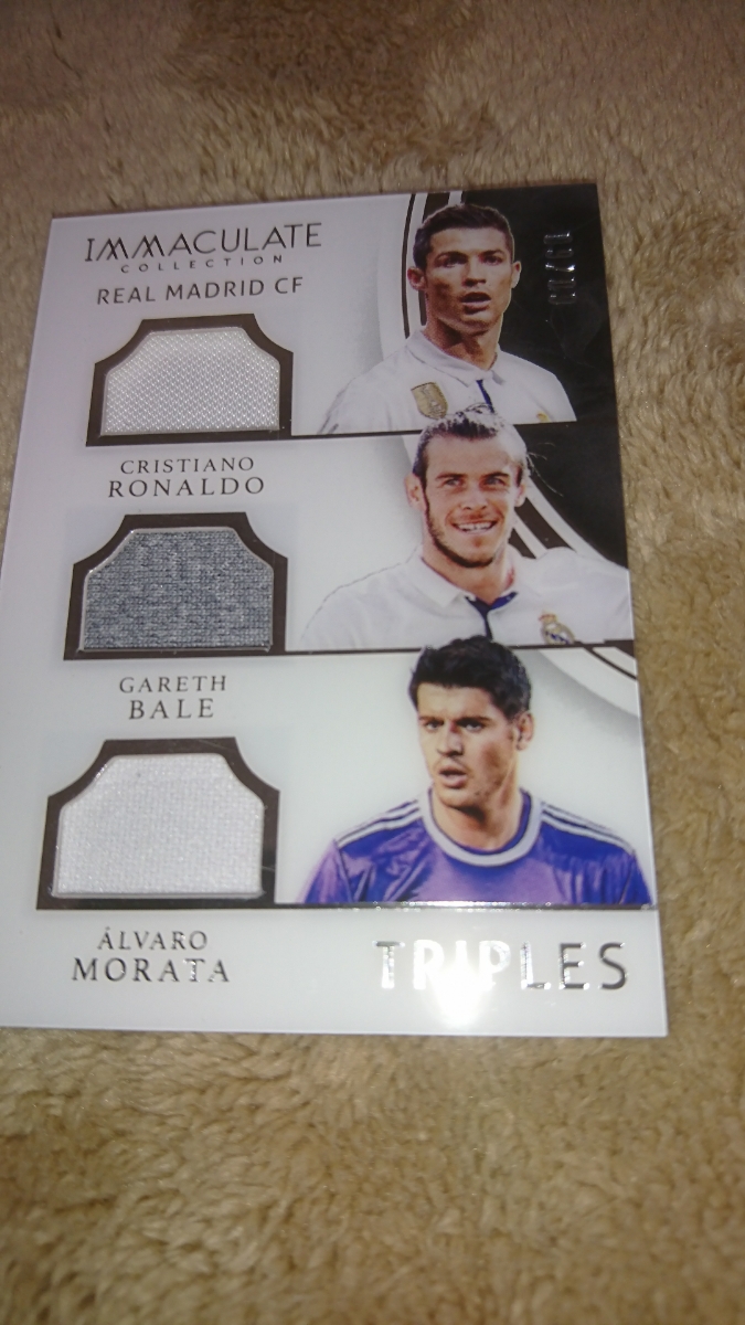 PANINI IMMACULATE SOCCER TRIPLE RONALDO MORATA BALE 60枚限定 60/60 Jersey ラストNo.