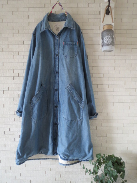 ニコアンド デニムマキシ丈ワンピース Make stuff '25] erinko大人な