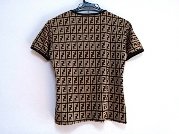 FENDI 半袖Tシャツ ブラウン トップス フェンディ FENDI Tシャツ