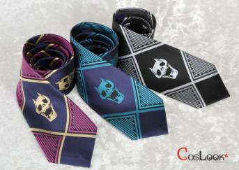 【超特価】ジョジョの奇妙な冒険_ネクタイ_紫×青_二色セット