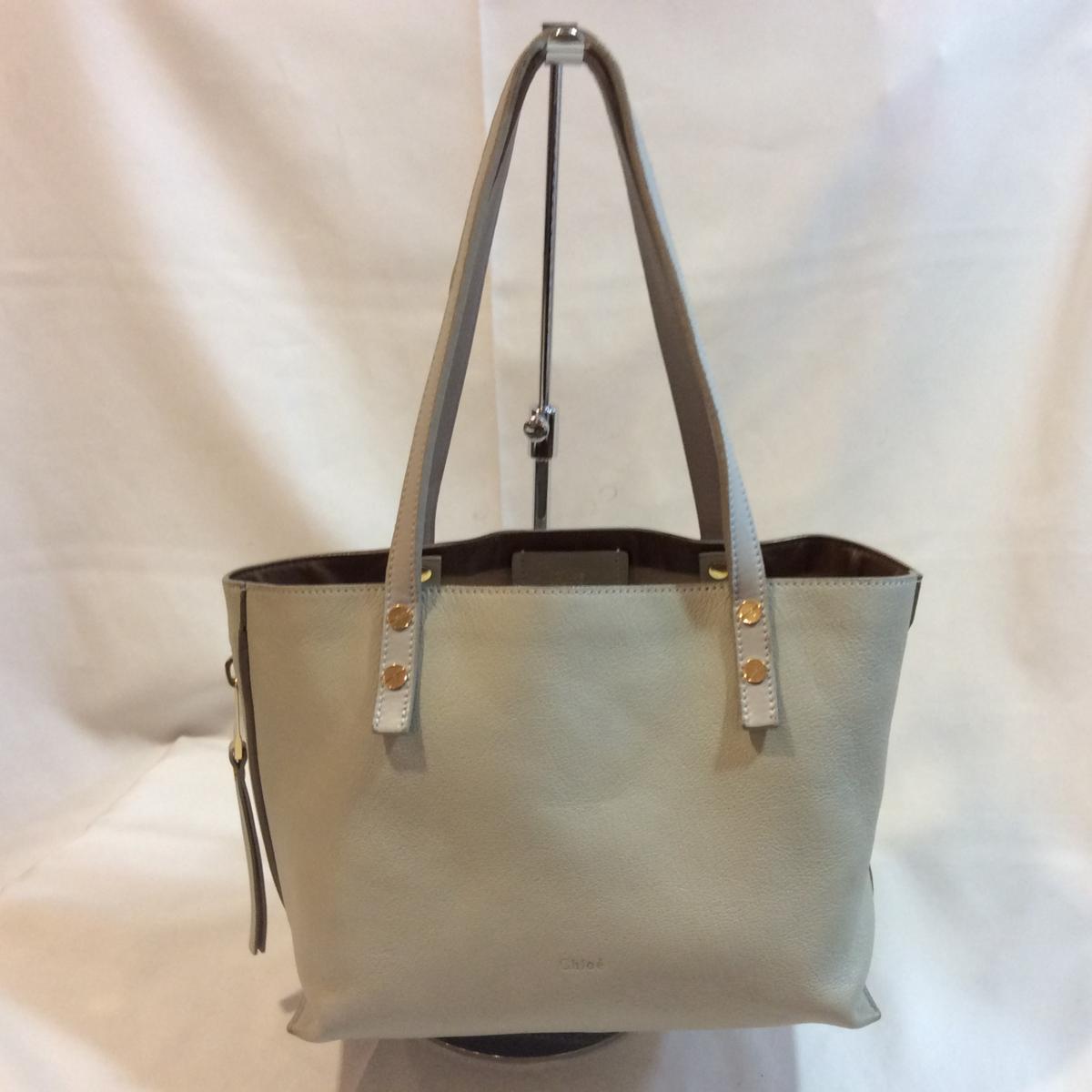 Chloe クロエ レザーバッグ グレー クロエ トートバッグ レディース 